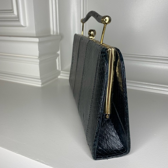 Vintage Snake Skin Versatile Clutch or Handbag - Picture 4 of 16